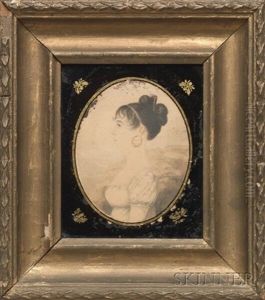 Portrait Of Mrs. Crandell Of Philadelphia by Thomas Birch