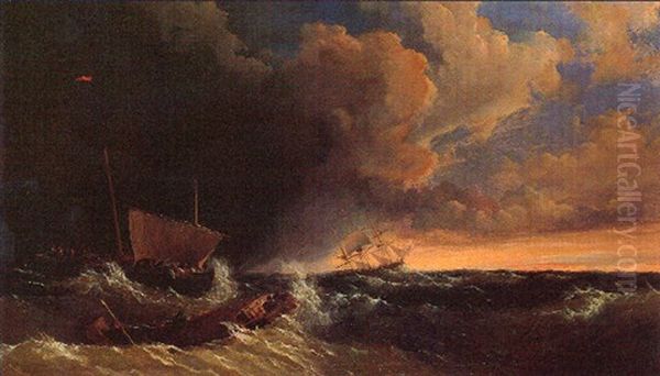A Storm At Sea - view 1