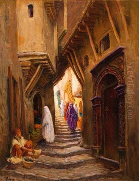 Ruelle Dans La Casbah D'alger by Alphonse Birck