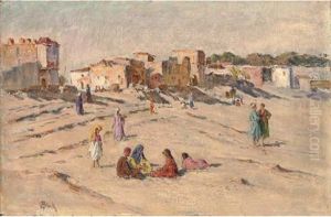 A Gathering By An Algerian Village