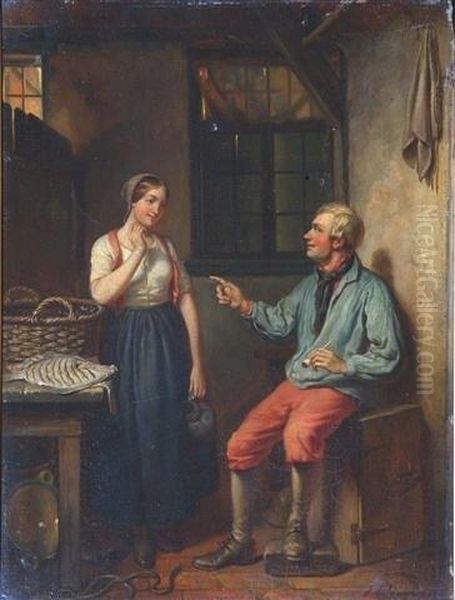 Interior With Conversing Figures - view 1