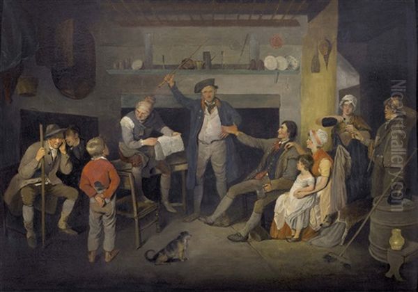 Soldier Recounting A Story In An Inn - view 1