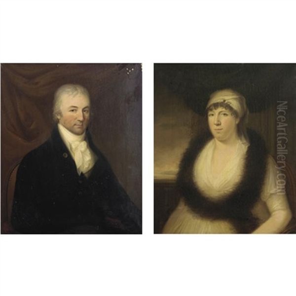 Portrait Of Lt. Col. James Coleridge (+ Frances Duke Taylor, Mrs Coleridge; Pair) - view 1