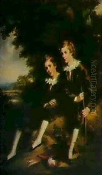 Portrait Of Two Young Boys - view 1