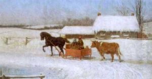 Taking The Cow To Market by John Alexander Harington Bird