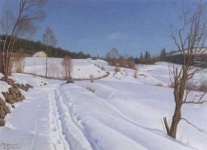 Solig Vinterdag by Axel Birkhammer