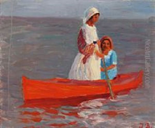 Two Women In A Boat - view 1