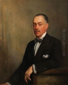Portrait Of Count Antoine Sala by Oswald Hornby J. Birley