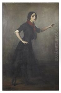 Apache Dancer Miss Beatrice Collins by Oswald Hornby J. Birley