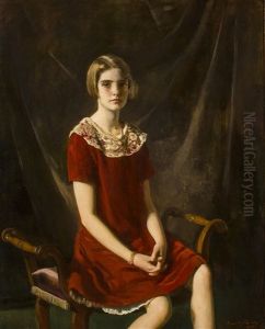 Portrait Of Barbara Hutton by Oswald Hornby J. Birley