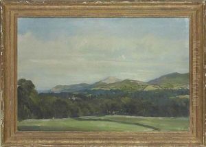 Brayhead And The Little Sugarloaf, Co. Wicklow by Oswald Hornby J. Birley
