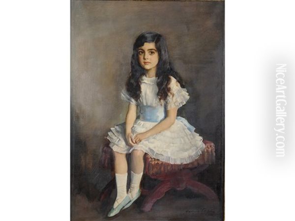 Portrait Of Miss Aline Ezra - view 1