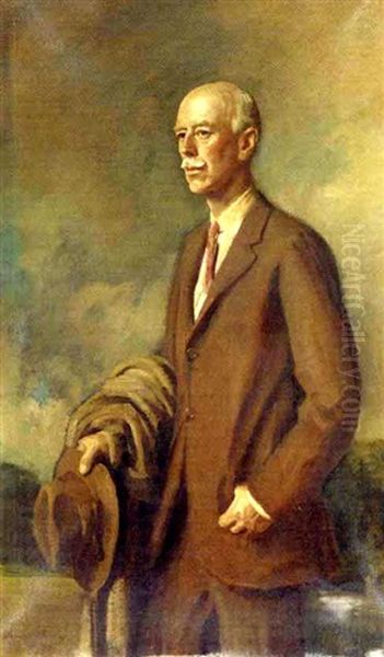 Portrait Of The Third Viscount Hampden In A Brown Jacket - view 1