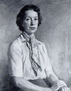 Portrait Of Helen Bedford Mccaslin by Oswald Hornby J. Birley