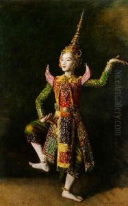 A Thai Dancer by Oswald Hornby J. Birley