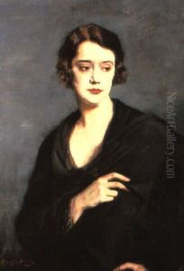 Portrait Of A Lady by Oswald Hornby J. Birley