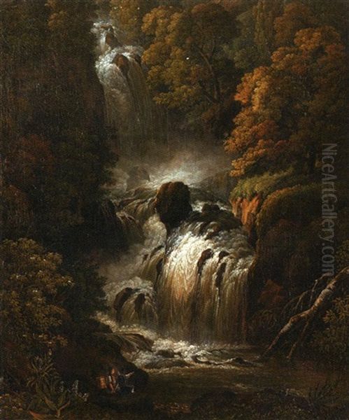 Am Reichenbachfall Bei Meiringen - view 1