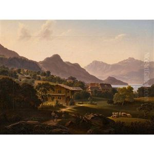 Weggis Mit Vierwaldstattersee by Samuel Birmann
