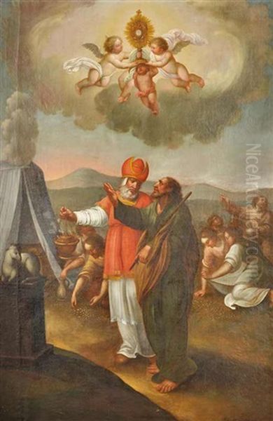 Moses - Gathering Manna - view 1