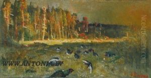 Grouse Lek by Stanislaw Birnbaum