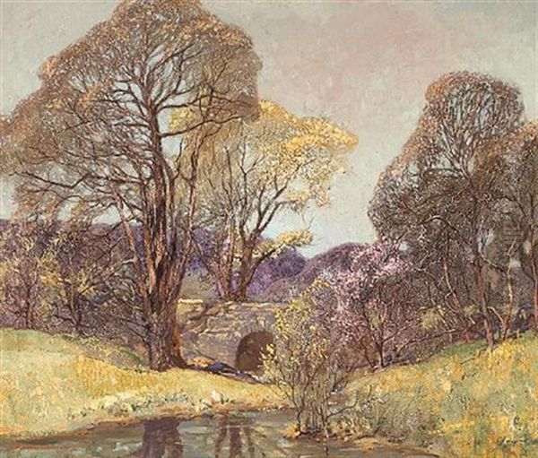 Spring Cottonwoods And Willows (no. 452) - view 1