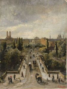 Blick Auf Munchen Vom Maximilianeum Aus by Eugen Birzer