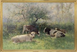Corner Of The Orchard, Springtime by Henry Singlewood Bisbing