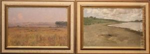 Landscapes (a Pair) by Henry Singlewood Bisbing