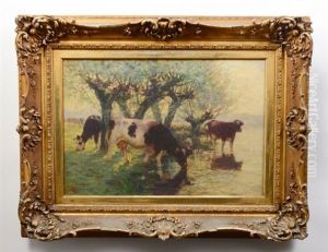 The Pond, Morning by Henry Singlewood Bisbing