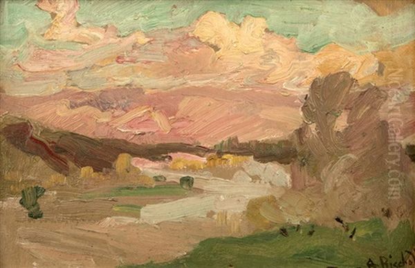 River Valley Late Afternoon, Landscape - view 1