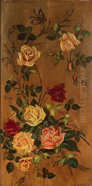 Butterfly And Roses - view 1