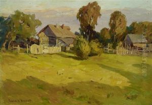 Late Afternoon At The Farm by Franz Arthur Bischoff