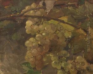 Still Life With Grapes by Franz Arthur Bischoff