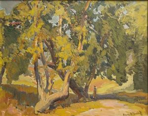 Painting; W6gme by Franz Arthur Bischoff