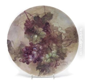 Purple And Green Grapes On The Vine