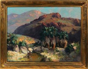 Palm Spring Canyon by Franz Arthur Bischoff