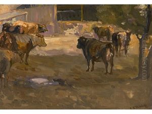 Dairy Cows, Arroyo Seco Farm by Franz Arthur Bischoff