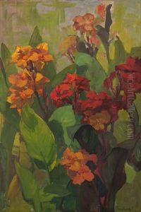 Canna Lilies by Franz Arthur Bischoff