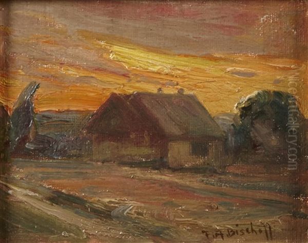 House With A Sunset Beyond - view 1