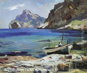 Rocky Shore by Franz Arthur Bischoff