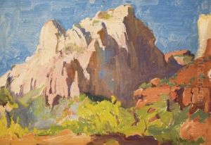 Desert Cliffs by Franz Arthur Bischoff