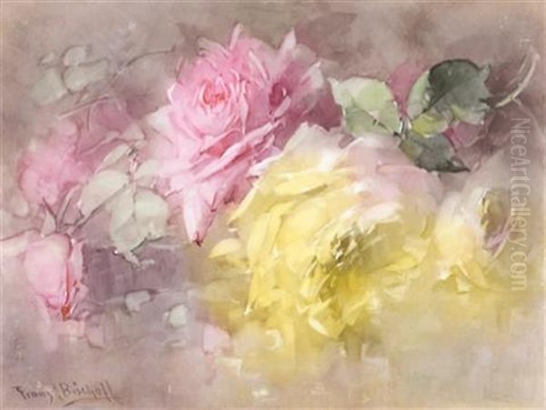 Pink And Yellow Roses - view 1