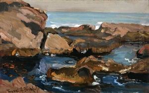 Amongst The Rocks Of Carmel by Franz Arthur Bischoff