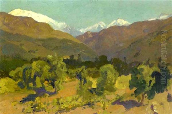 View Of A Snow-covered Mountain Range - view 1