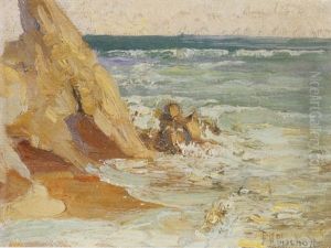 Point Mugu, Calfornia Seascape by Franz Arthur Bischoff
