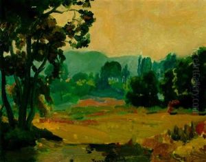 California Landscape by Franz Arthur Bischoff