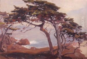 Monterey Coastal Landscape by Franz Arthur Bischoff
