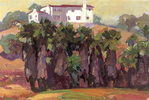 A House On A Hill Overlooking Palm Trees - view 1
