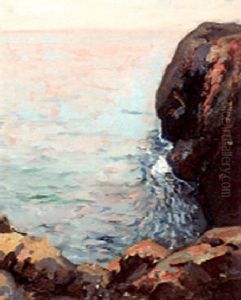 Ocean Cliff by Franz Arthur Bischoff