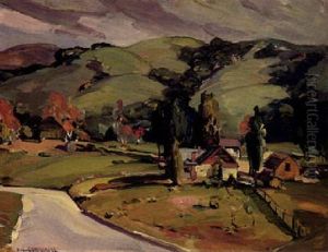 House By The Country Road by Franz Arthur Bischoff